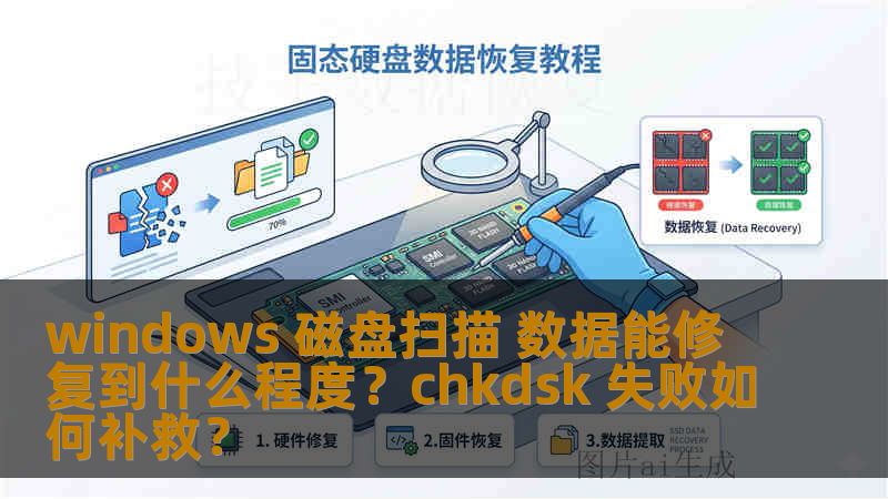 windows 磁盘扫描 数据能修复到什么程度？chkdsk 失败如何补救？