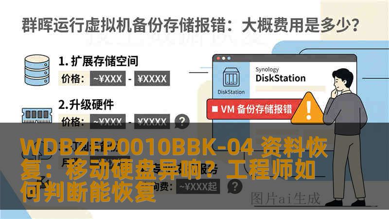 WDBZFP0010BBK-04 资料恢复：移动硬盘异响？工程师如何判断能恢复