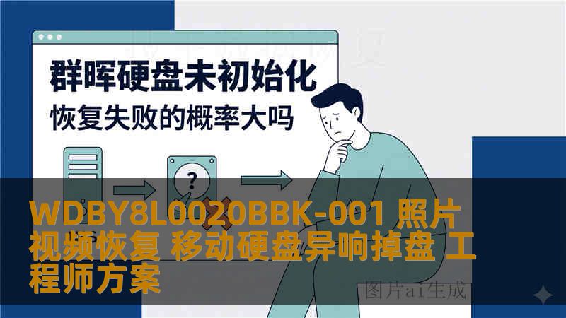 WDBY8L0020BBK-001 照片视频恢复 移动硬盘异响掉盘 工程师方案