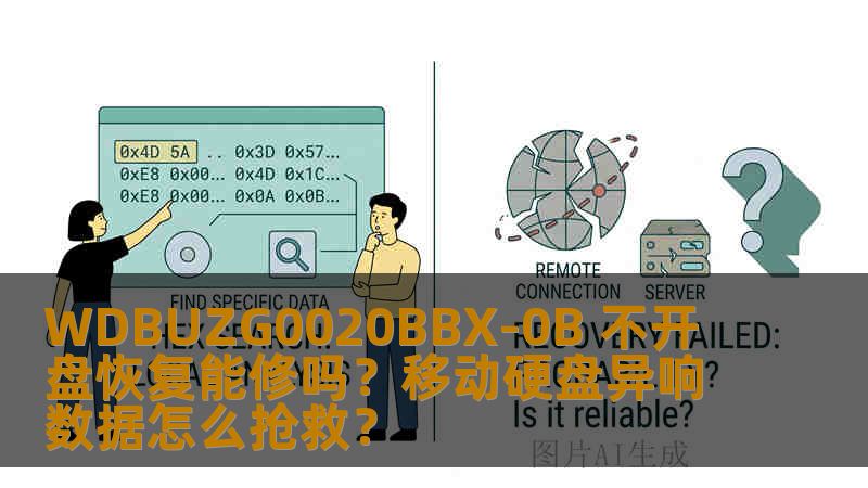 WDBUZG0020BBX-0B 不开盘恢复能修吗？移动硬盘异响数据怎么抢救？