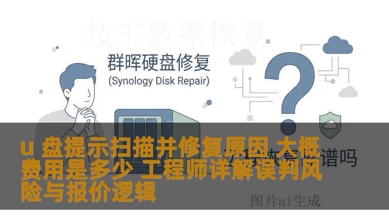 u 盘提示扫描并修复原因 大概费用是多少 工程师详解误判风险与报价逻辑