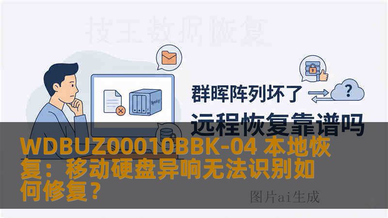 WDBUZ00010BBK-04 本地恢复：移动硬盘异响无法识别如何修复？