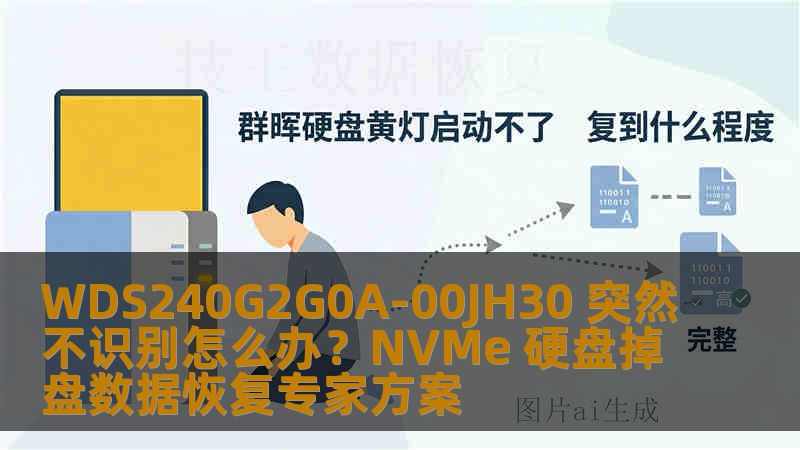 WDS240G2G0A-00JH30 突然不识别怎么办？NVMe 硬盘掉盘数据恢复专家方案
