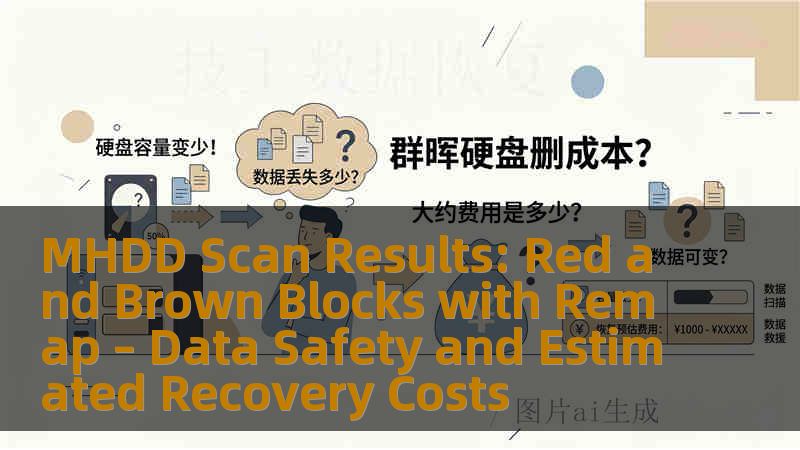 MHDD Scan Results: Red and Brown Blocks with Remap – Data Safety and Estimated Recovery Costs MHDD Scan Results: Red and Brown Blocks with Remap – Data Safety and Estimated Recovery Costs