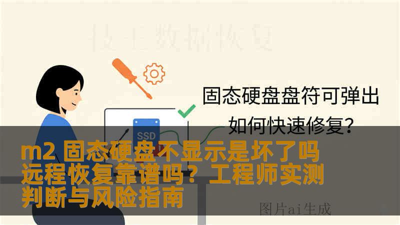 m2 固态硬盘不显示是坏了吗 远程恢复靠谱吗？工程师实测判断与风险指南