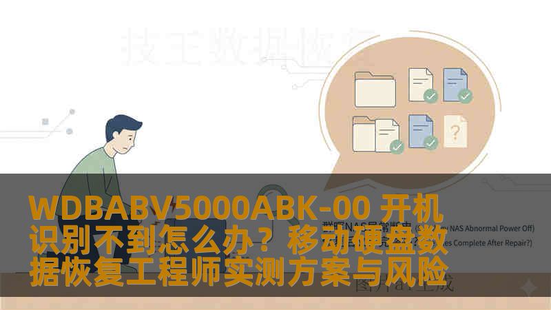 WDBABV5000ABK-00 开机识别不到怎么办？移动硬盘数据恢复工程师实测方案与风险