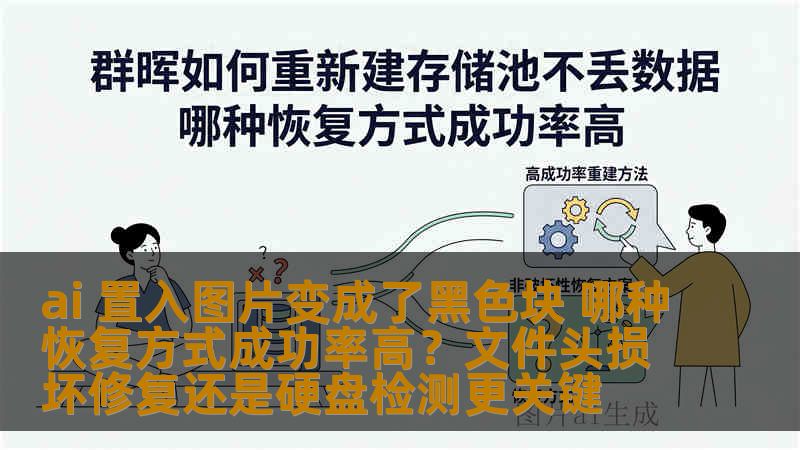 ai 置入图片变成了黑色块 哪种恢复方式成功率高？文件头损坏修复还是硬盘检测更关键
