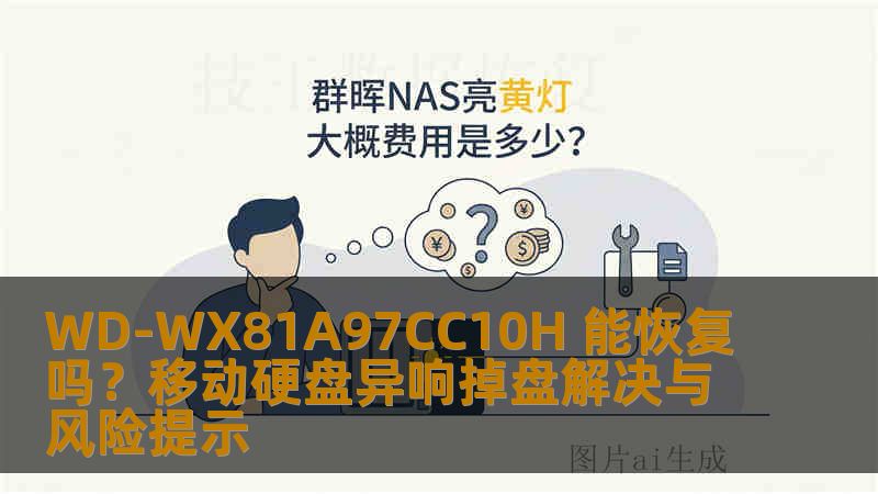 WD-WX81A97CC10H 能恢复吗？移动硬盘异响掉盘解决与风险提示