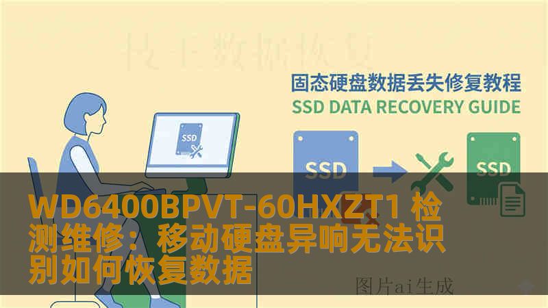 WD6400BPVT-60HXZT1 检测维修：移动硬盘异响无法识别如何恢复数据