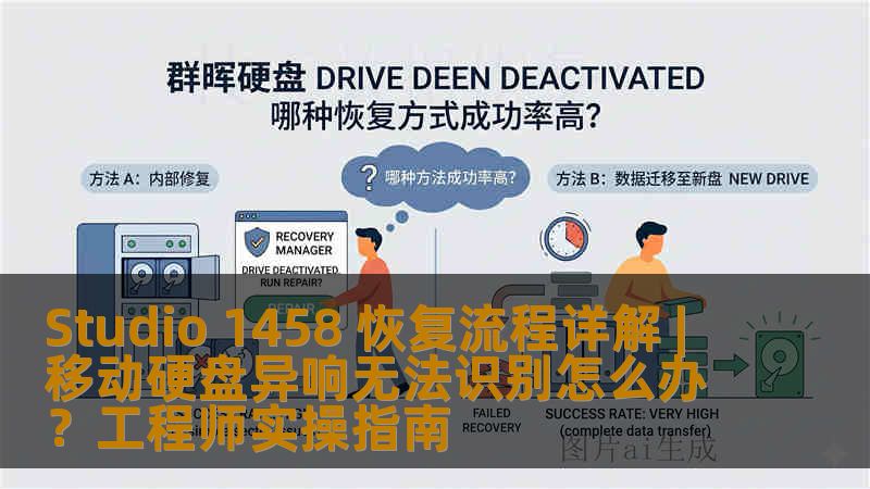 Studio 1458 恢复流程详解 | 移动硬盘异响无法识别怎么办？工程师实操指南
