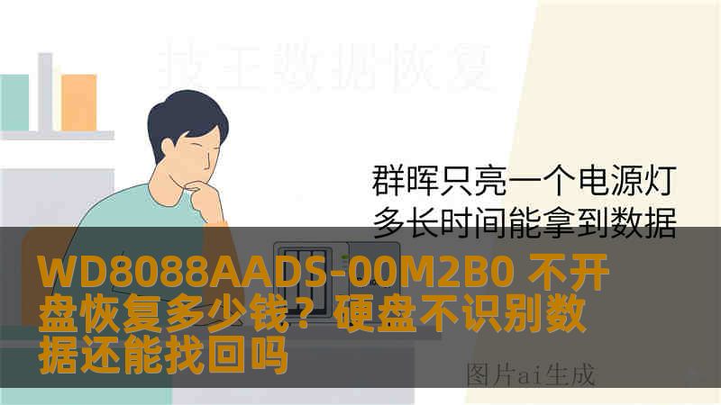 WD8088AADS-00M2B0 不开盘恢复多少钱？硬盘不识别数据还能找回吗
