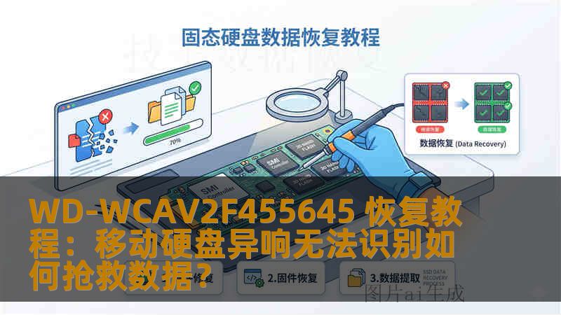 WD-WCAV2F455645 恢复教程：移动硬盘异响无法识别如何抢救数据？
