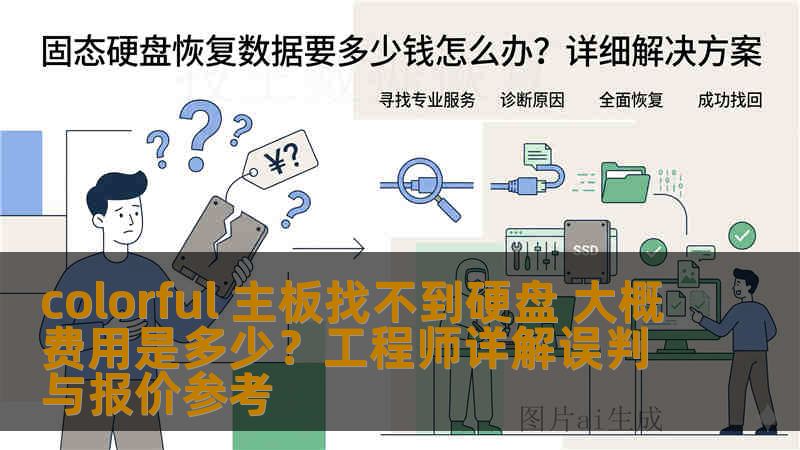 colorful 主板找不到硬盘 大概费用是多少？工程师详解误判与报价参考