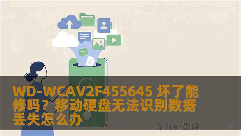 WD-WCAV2F455645 坏了能修吗？移动硬盘无法识别数据丢失怎么办
