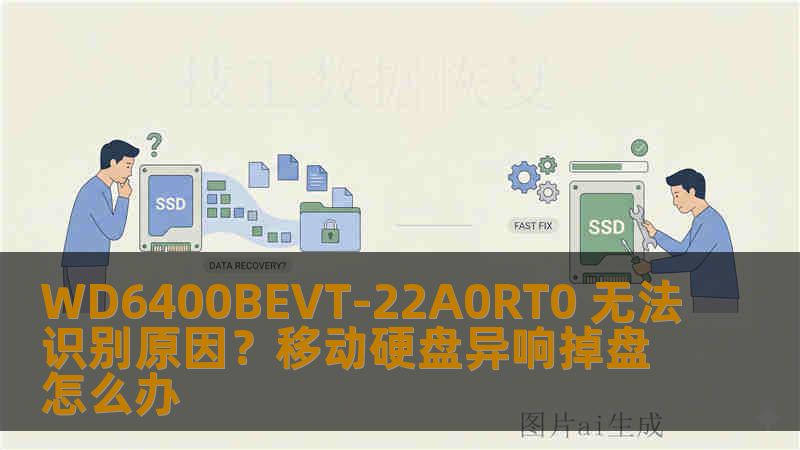 WD6400BEVT-22A0RT0 无法识别原因？移动硬盘异响掉盘怎么办