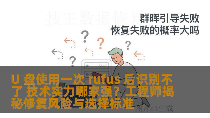 U 盘使用一次 rufus 后识别不了 技术实力哪家强？工程师揭秘修复风险与选择标准