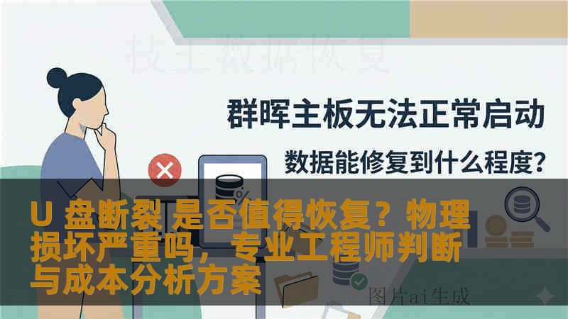 U 盘断裂 是否值得恢复？物理损坏严重吗，专业工程师判断与成本分析方案