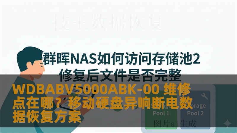 WDBABV5000ABK-00 维修点在哪？移动硬盘异响断电数据恢复方案