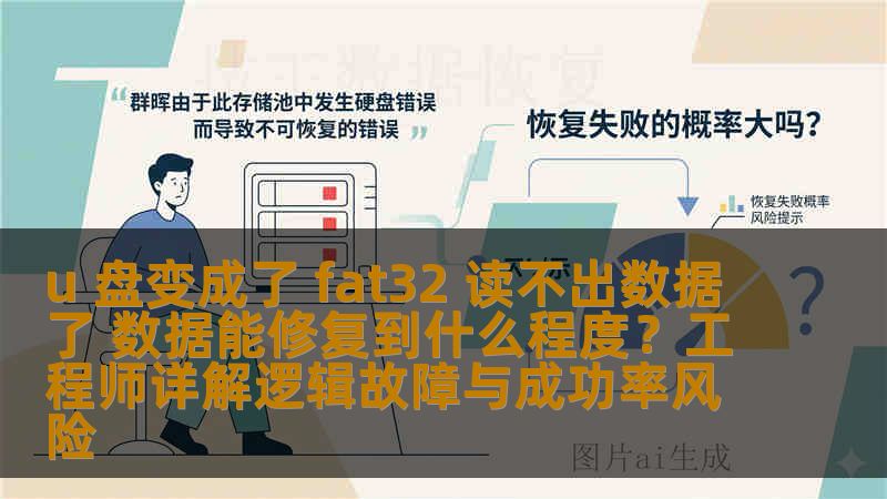 u 盘变成了 fat32 读不出数据了 数据能修复到什么程度？工程师详解逻辑故障与成功率风险