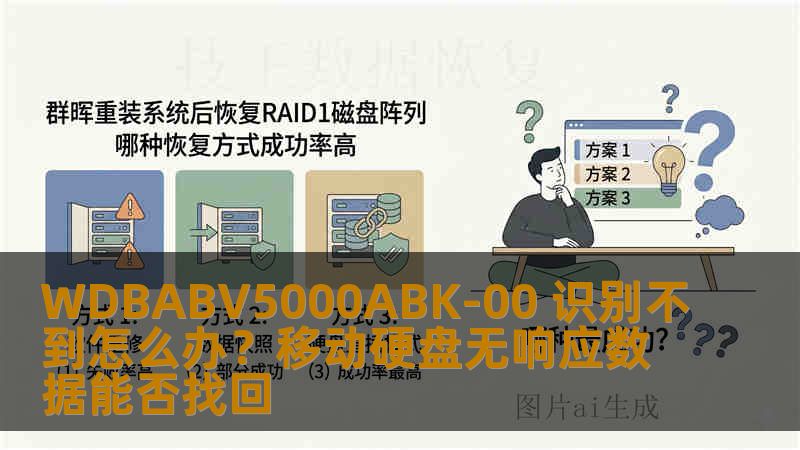 WDBABV5000ABK-00 识别不到怎么办？移动硬盘无响应数据能否找回