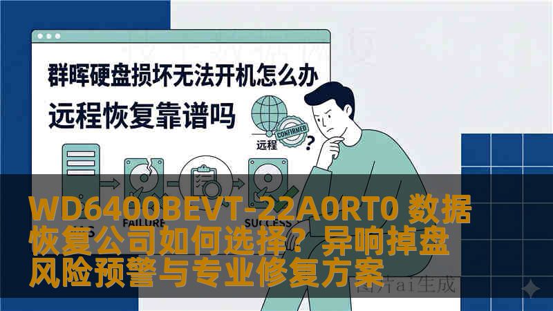 WD6400BEVT-22A0RT0 数据恢复公司如何选择？异响掉盘风险预警与专业修复方案
