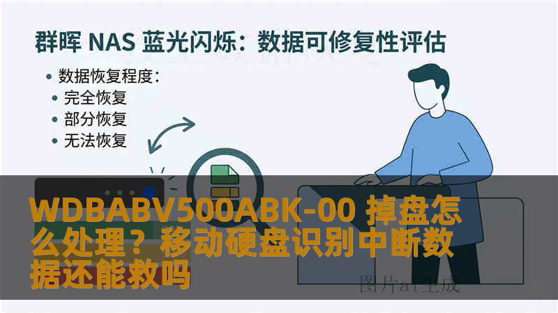 WDBABV500ABK-00 掉盘怎么处理？移动硬盘识别中断数据还能救吗