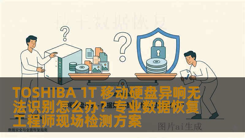 TOSHIBA 1T 移动硬盘异响无法识别怎么办？专业数据恢复工程师现场检测方案