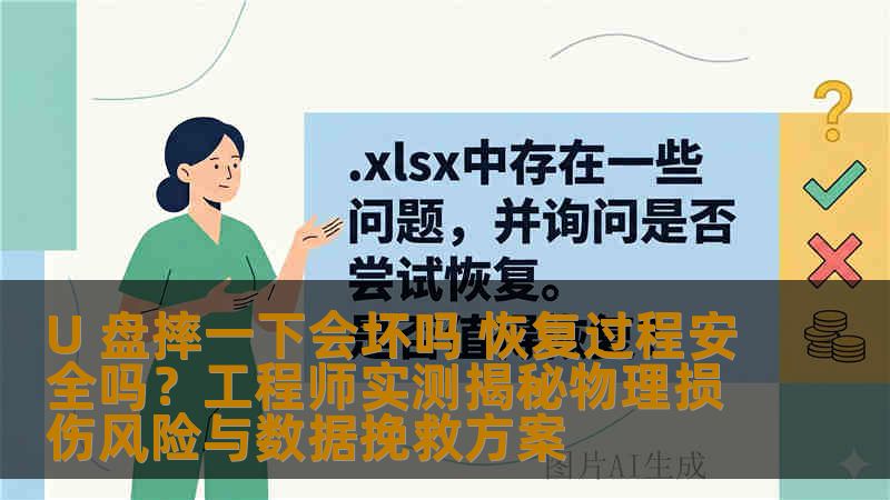 U 盘摔一下会坏吗 恢复过程安全吗？工程师实测揭秘物理损伤风险与数据挽救方案