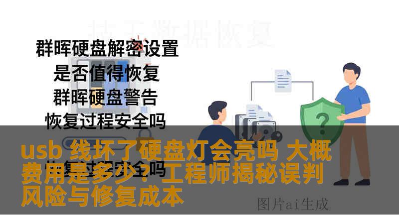 usb 线坏了硬盘灯会亮吗 大概费用是多少？工程师揭秘误判风险与修复成本