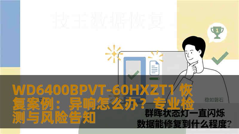 WD6400BPVT-60HXZT1 恢复案例：异响怎么办？专业检测与风险告知