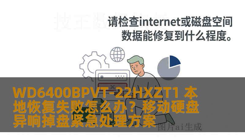 WD6400BPVT-22HXZT1 本地恢复失败怎么办？移动硬盘异响掉盘紧急处理方案