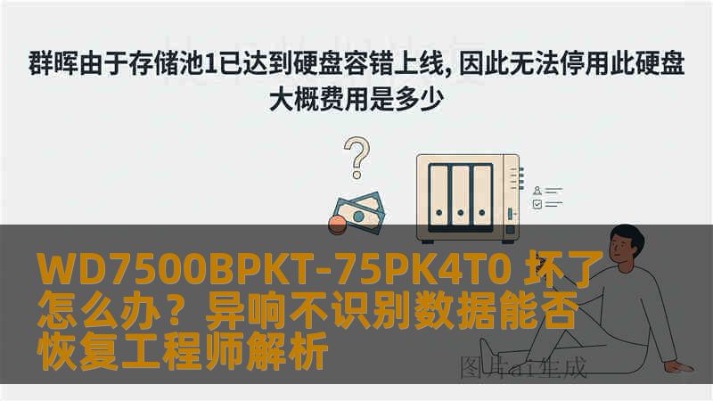 WD7500BPKT-75PK4T0 坏了怎么办？异响不识别数据能否恢复工程师解析