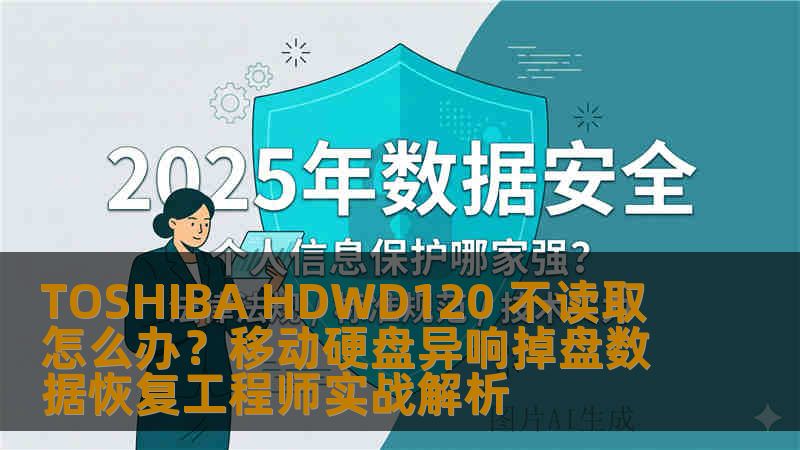 TOSHIBA HDWD120 不读取怎么办？移动硬盘异响掉盘数据恢复工程师实战解析