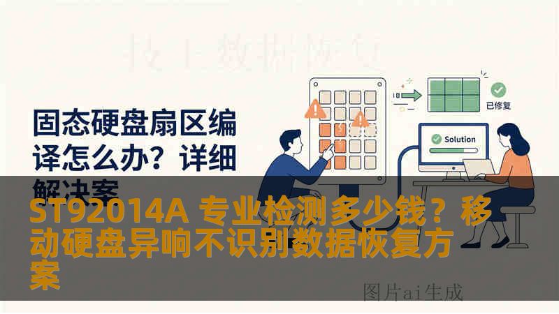 ST92014A 专业检测多少钱？移动硬盘异响不识别数据恢复方案