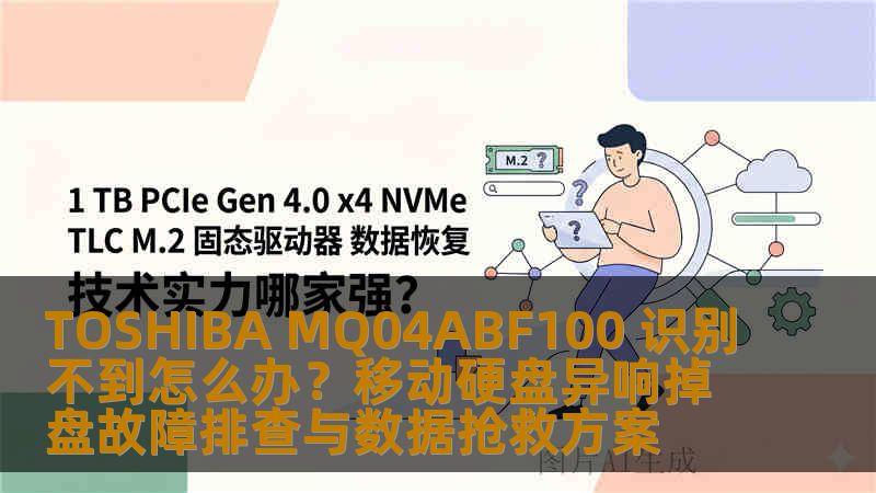 TOSHIBA MQ04ABF100 识别不到怎么办？移动硬盘异响掉盘故障排查与数据抢救方案
