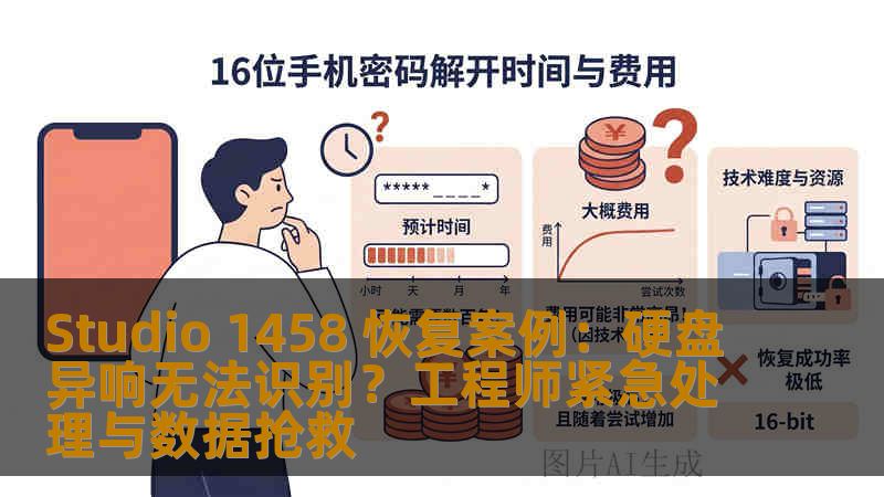 Studio 1458 恢复案例：硬盘异响无法识别？工程师紧急处理与数据抢救