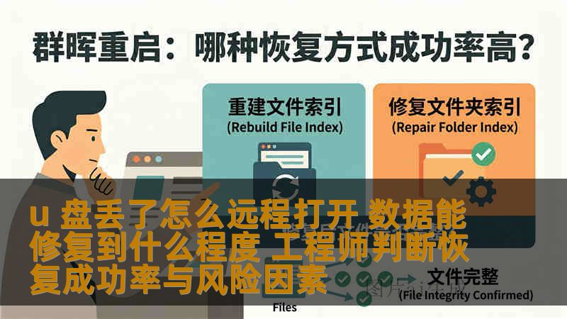 u 盘丢了怎么远程打开 数据能修复到什么程度 工程师判断恢复成功率与风险因素