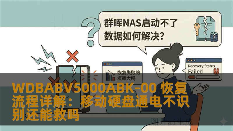 WDBABV5000ABK-00 恢复流程详解：移动硬盘通电不识别还能救吗