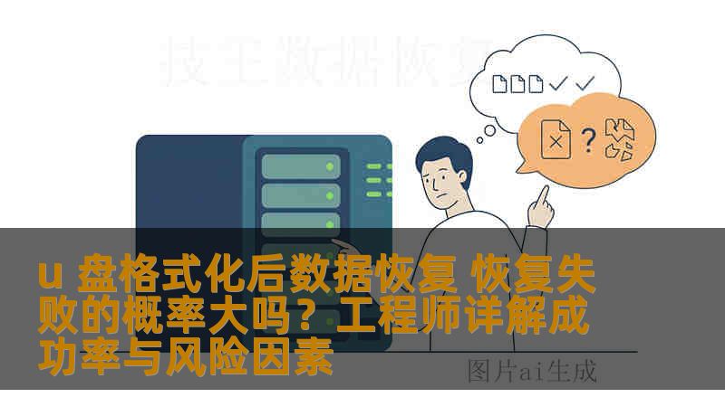 u 盘格式化后数据恢复 恢复失败的概率大吗？工程师详解成功率与风险因素