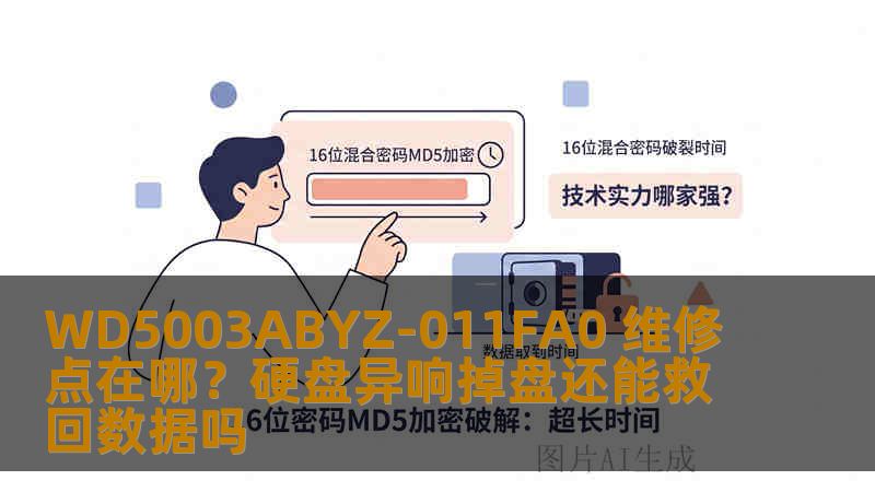 WD5003ABYZ-011FA0 维修点在哪？硬盘异响掉盘还能救回数据吗