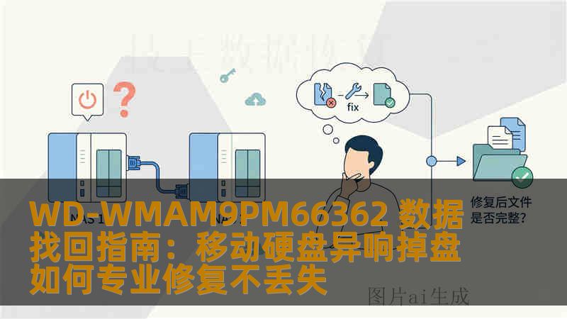 WD-WMAM9PM66362 数据找回指南：移动硬盘异响掉盘如何专业修复不丢失