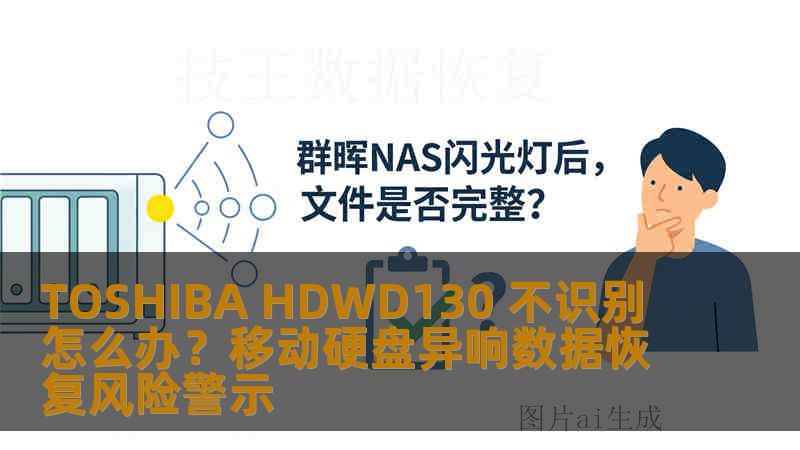 TOSHIBA HDWD130 不识别怎么办？移动硬盘异响数据恢复风险警示