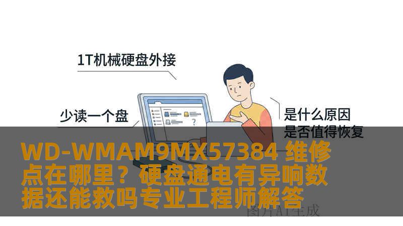 WD-WMAM9MX57384 维修点在哪里？硬盘通电有异响数据还能救吗专业工程师解答