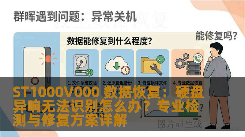 ST1000V000 数据恢复：硬盘异响无法识别怎么办？专业检测与修复方案详解