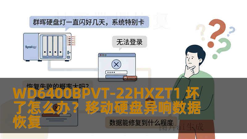 WD6400BPVT-22HXZT1 坏了怎么办？移动硬盘异响数据恢复