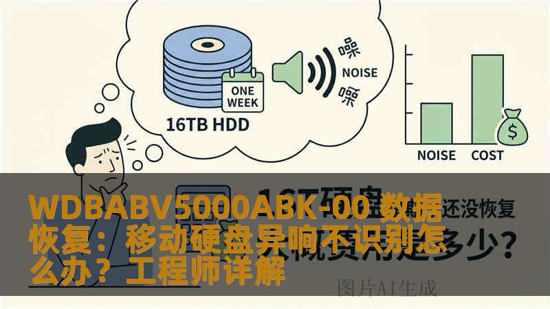 WDBABV5000ABK-00 数据恢复：移动硬盘异响不识别怎么办？工程师详解