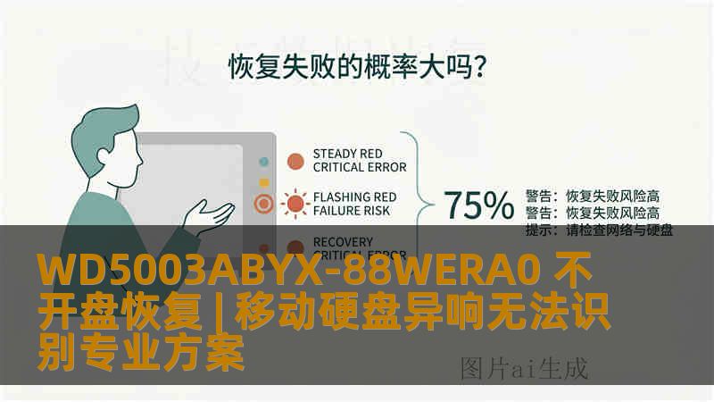 WD5003ABYX-88WERA0 不开盘恢复 | 移动硬盘异响无法识别专业方案