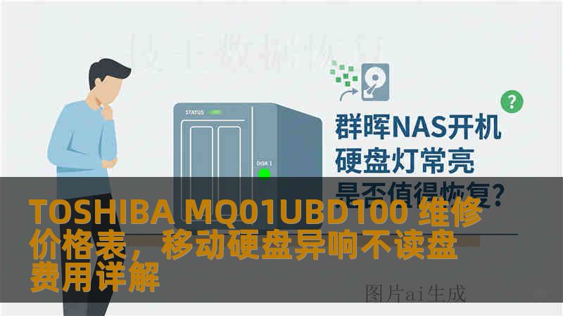 TOSHIBA MQ01UBD100 维修价格表，移动硬盘异响不读盘费用详解