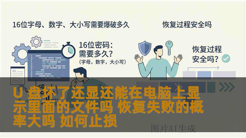U 盘坏了还显还能在电脑上显示里面的文件吗 恢复失败的概率大吗 如何止损