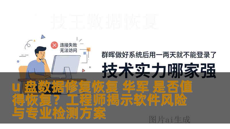 u 盘数据修复恢复 华军 是否值得恢复？工程师揭示软件风险与专业检测方案